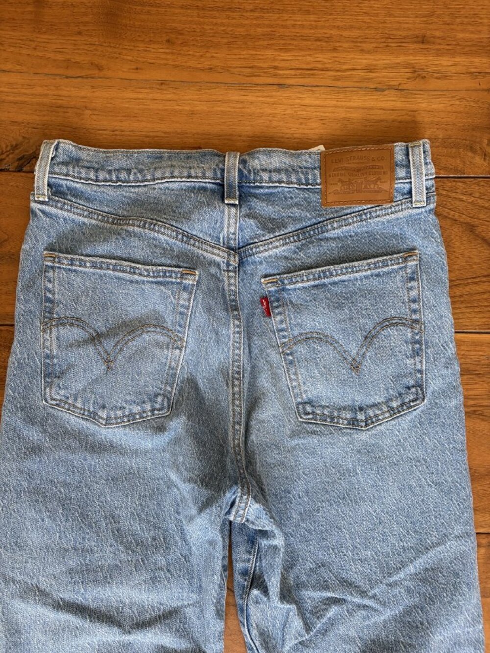 Levi's Ribcage Straight Ankle Jeans Mid Wash W30 L27 High Rise